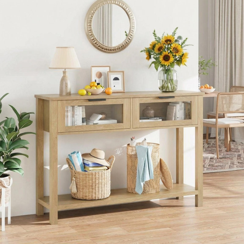 110cm Console Table, Yellow