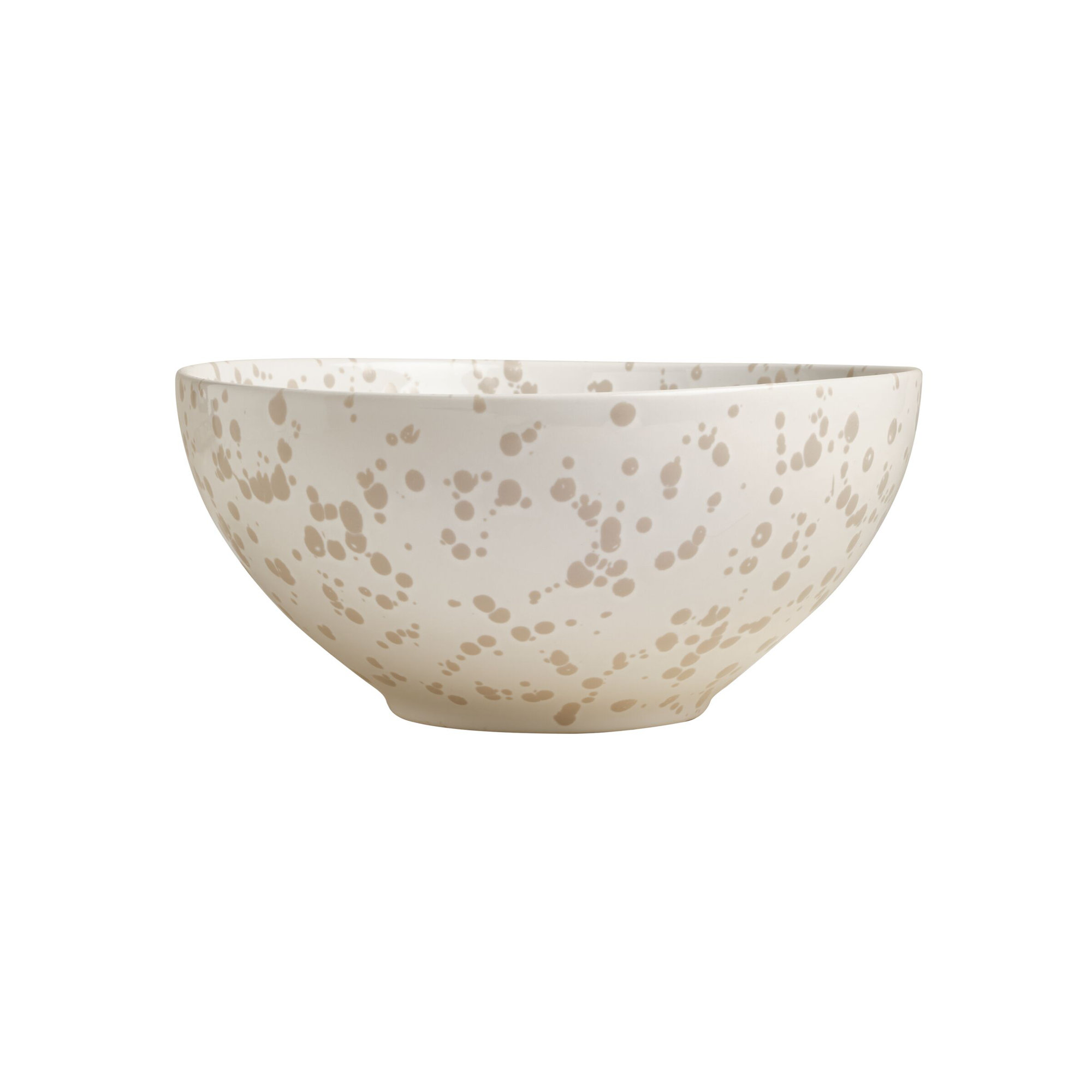 Year & Day Splatter Serving Bowls, Beige