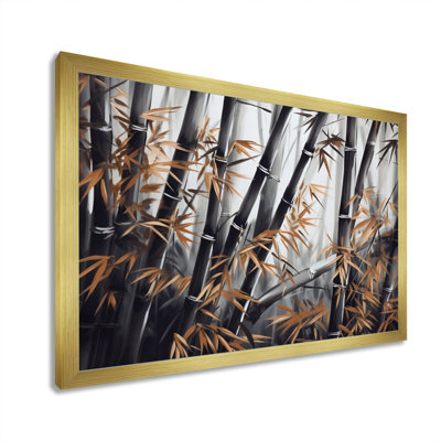 «Jaeveon Yellow Floral Bamboo Tranquility III», reproduction sur toile