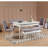 Modern Velvet Bench with Hornbeam Legs, White & Soho Colors, 43.3 x 18.1 x 18.1 Inches | 100% Melamine Coated Particle Board, 0.7 Inch Thickness | Stylish Storage Unit 37.4 x 4.7 x 10.6 Inches | Perfect for Scandinavian Decor-1697425461