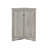 Triangle Bathroom Storage Cabinet With Adjustable Shelves, Freestanding Floor Cabinet-1612756246