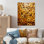 «Midnight Marigold Siral II - Abstract Collages», art mural en métal