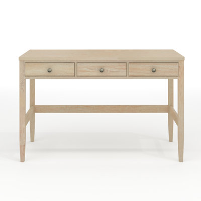 Martha Stewart Rhett Home Office Desk With 3 Drawers And Tapered Legs