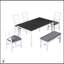 Ensemble de table de salle à manger 6 pièces en bois avec banc rembourré et 4 chaises, style campagnard pour des rassemblements confortables et des dîners formels