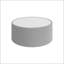 Dessus cylindrique en cuir clair ardoise-1004689735
