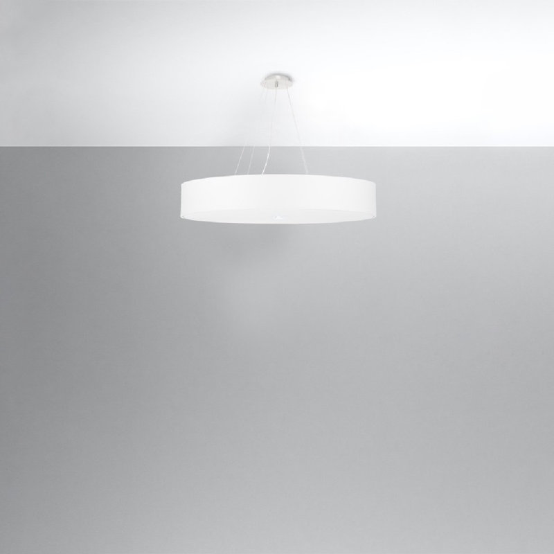 Klingelhofer 1 - Light Single Chandelier, White, 105cm H x 80cm W x 80cm D