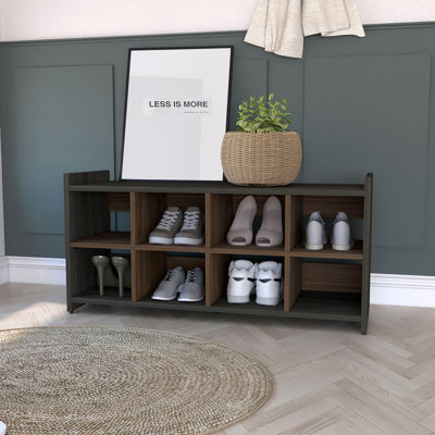 Rangement à chaussures Harrison, huit espaces cubes