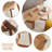 Burlywood Solid Wood Oval Coffee Table Sets