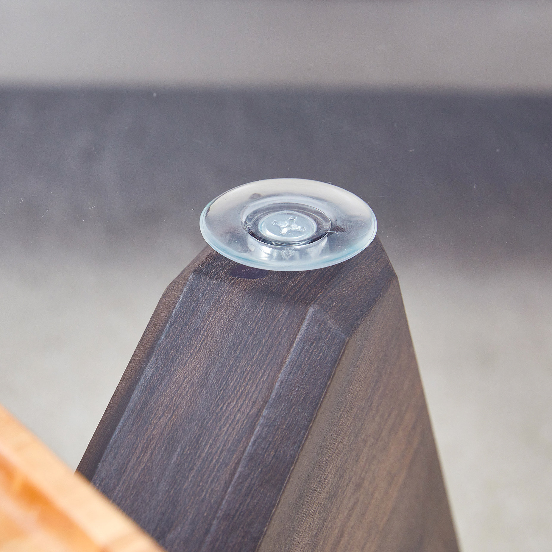 Latitude Run® Modern Round Coffee Table With Tempered Glass And Walnut ...