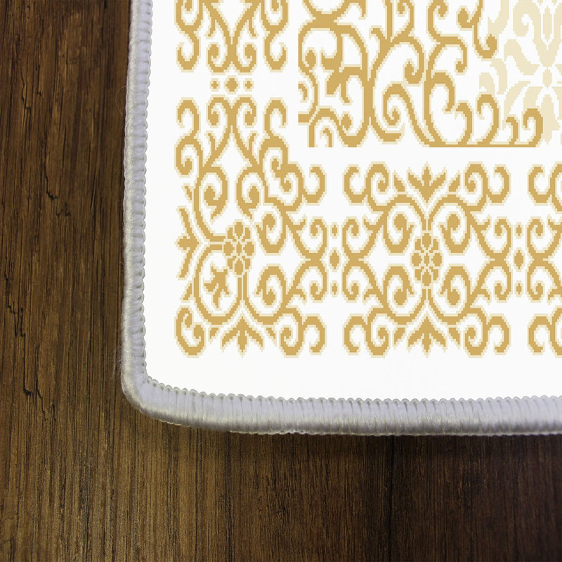 Stylish Woven Carpet (3.9 x 4.0 ft), 100% Polyester, Pile Height: 0.3 in | Antibacterial & Non-Slip Underside, 3D Digital Printing | Machine Washable, Perfect for Home Décor, Living Room & Bedroom Use