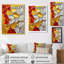 «Abstract Fiery Fragmented Balance I» - Art mural moderne-90880071-90880073-90880079