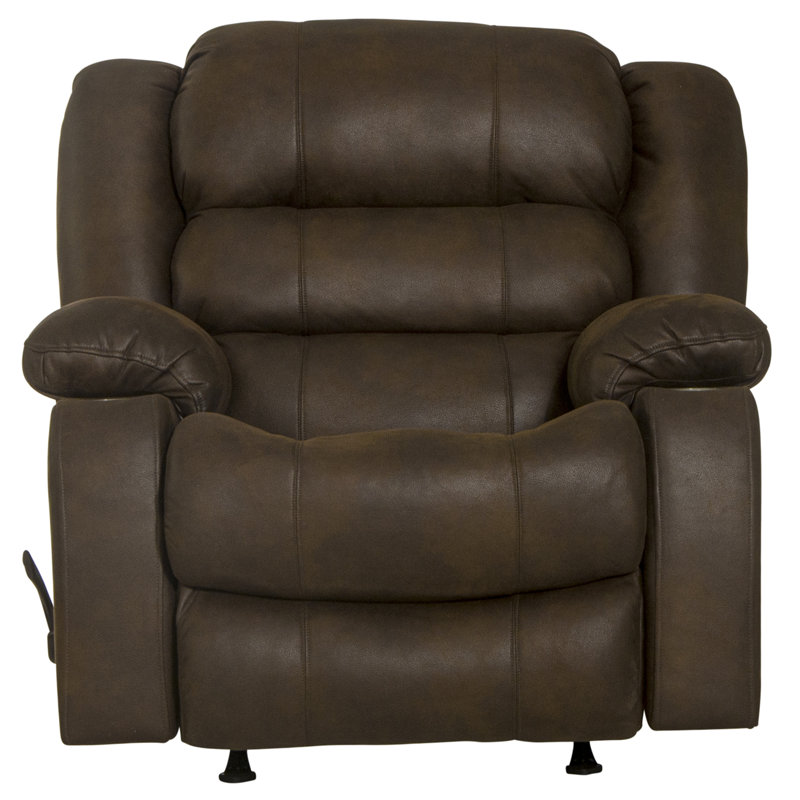 Aubreah Upholstered Recliner, Brown 100% Polyester
