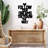 Decorative Metal Wall Accessory, Black Finish, 15.7 x 21.3 inches | 100% Metal Construction, Thickness: 0.06 inches | Lightweight at 2.1 lbs | Perfect for Home Décor & Modern Interiors, Stylish & Durable Design