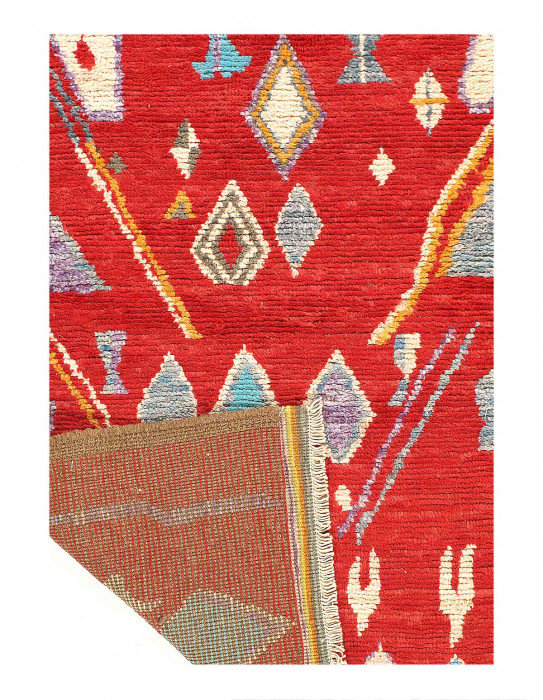 Tapis unique en laine de couleur agneau 3 pi 4 po x 5 pi Brayshaun