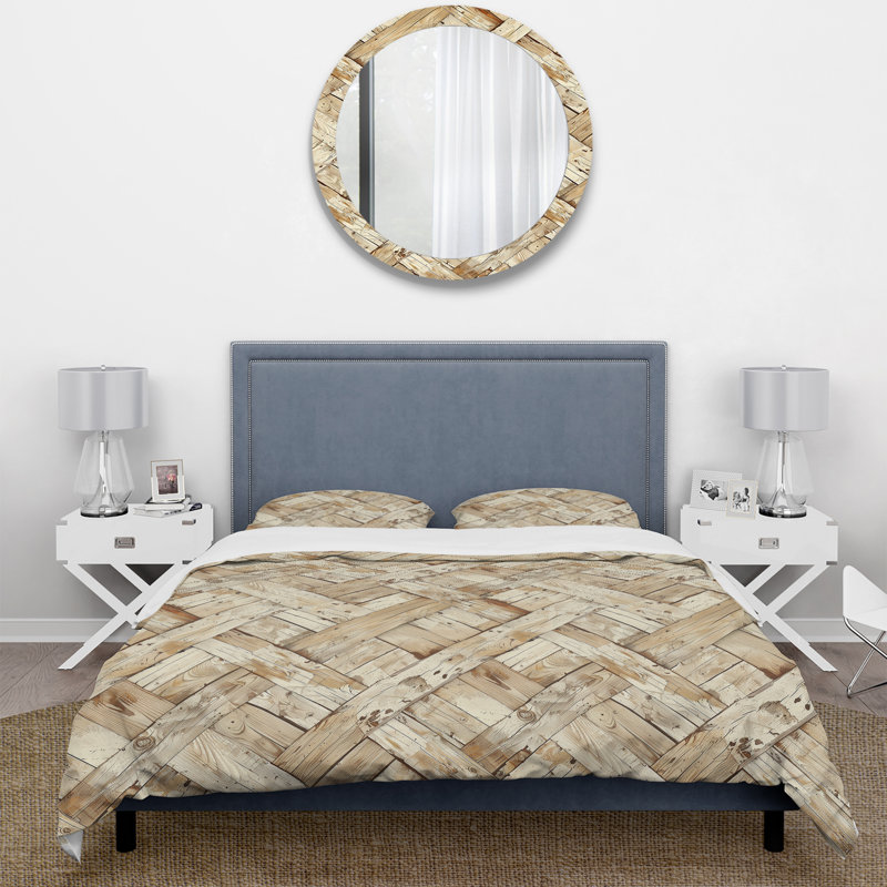 Ensemble de housse de couette Country, Housse de couette simple + 2 taies décoratives st