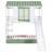 Twin Over Twin Size House Bunk Bed With Convertible Slide And Trundle, White+Green
