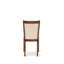 Chaises parson Monza - ensemble de 2 chaises de salle à manger rembourrées en tissu de lin beige clair, noyer antique-888252451-888252460