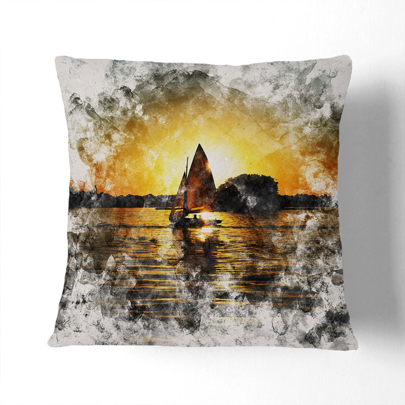 Square Cushion, 40cm H x 40cm W x 15cm D, Black