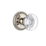 Grandeur Newport Rosette Privacy with Bordeaux Crystal Door Knob