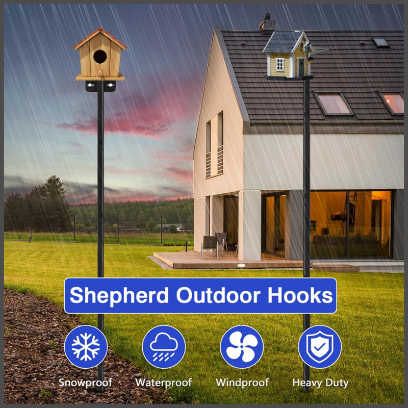 80" Heavy-Duty Adjustable Bird Feeder Pole