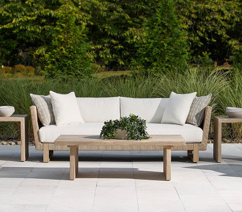 Praia Outdoor 3-Seat Patio Sofa