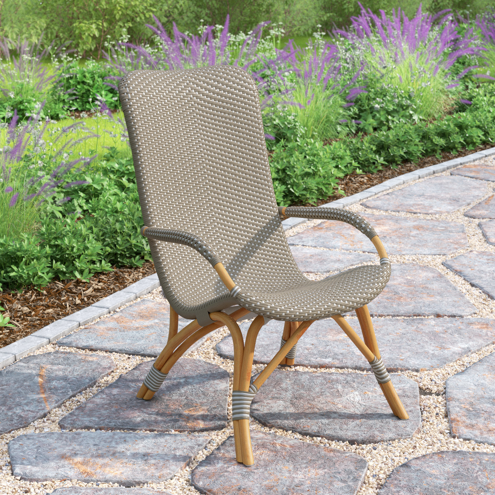 Philly Wicker Outdoor Lounge Chair