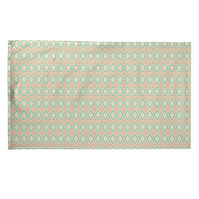 Serviette de thé à carreaux géométriques