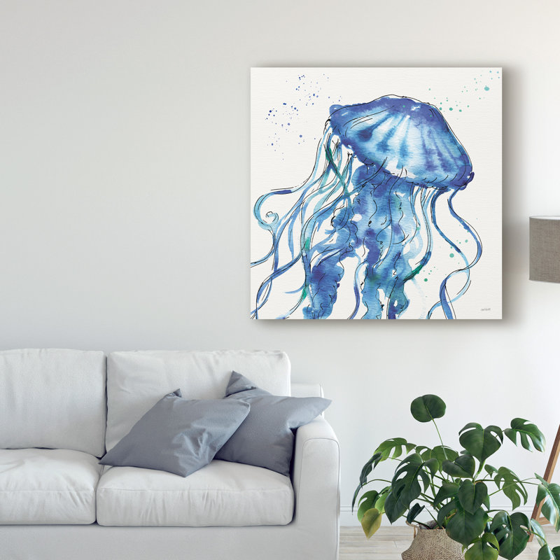 «Deep Sea X» par Anne Tavoletti - reproduction d'art sur toile, H 24 po x l 24 po x P 2 po