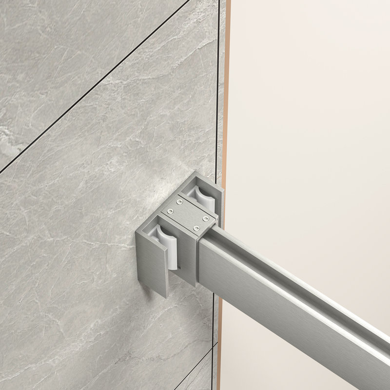 55"-60"W x 76"H Frameless Double Sliding Tub Door Reversible Installation Bypass Shower Door with 5/16" SGCC Tempered Glass, Nano Explosion-proof Film, Brushed Nickel