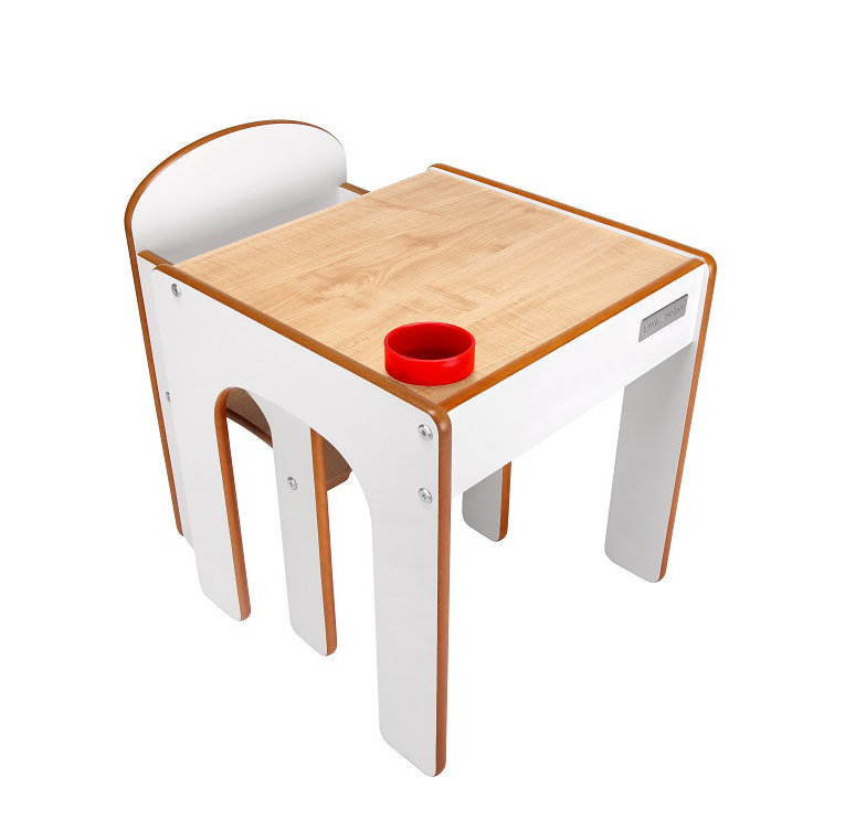 Maud 43cm Art Desk Chair Set, White