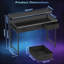 100cm Gaming Desk with Carbon Fibre Surface, Adjustable Ergonomic Monitor Riser, 3 Storage Drawers & Detachable Headset Hanger, Multi-Functional Computer Workstation for Gamers, Office Staff & Students-1400712150