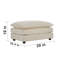 Canapé modulaire surdimensionné en chenille beige créant une atmosphère chaleureuse et invitante - Base et rembourrage en éponge confortable