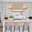Hyuk 1 - Light Unique/Statement Pendant Rattan Boho 15.74'' Large Kitchen Island Wicker Chandelier Hand Woven Farmhouse Fixture for Dining Room Foyer Entryway Bedroom Hallway-1158007850-1158283742
