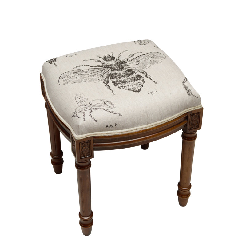 Kendari Solid Wood Accent Stool