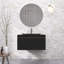Meuble-lavabo moderne à rayures avec lavabo simple-338554079