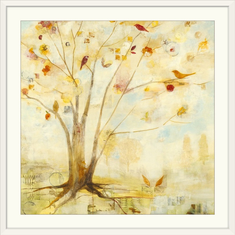 «Anjulie Repose» par Jill Martin, reproduction d'art, Cadre blanc, H 32 po x l 32 po x P 1 po