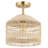 Ipswich Rattan Semi Flush Mount