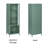 Julina Metal & Glass Display Cabinet with 3-Tier Shelves and Cabinet-96012936