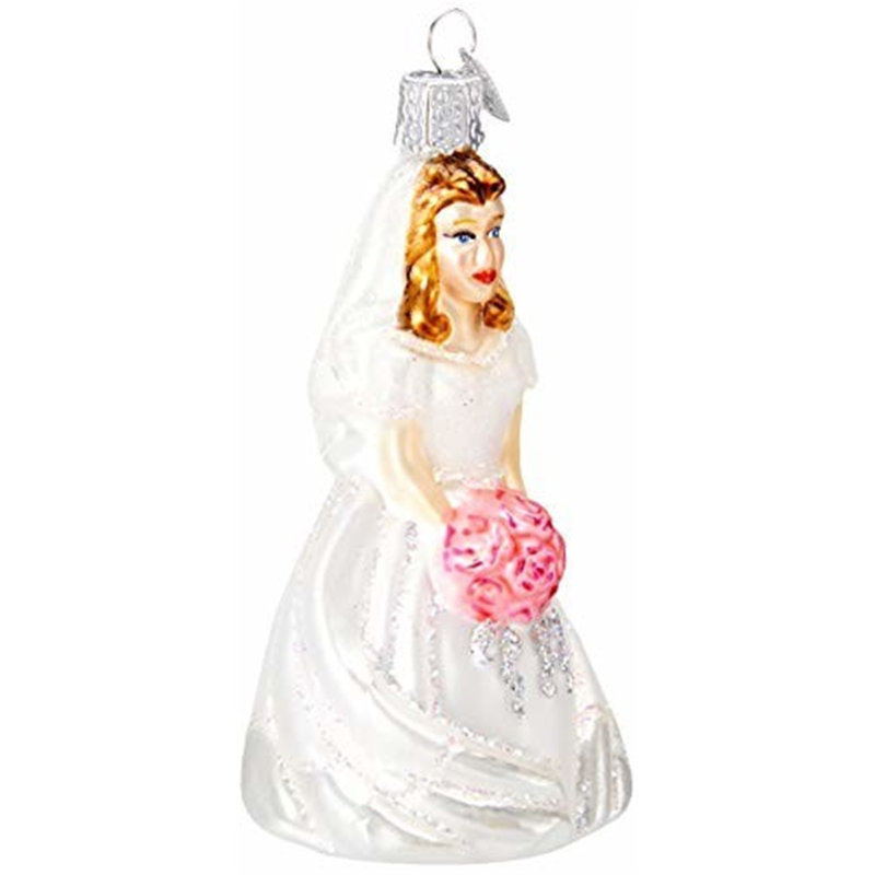 Ornement figurine suspendue mariée-brunette, Brunette