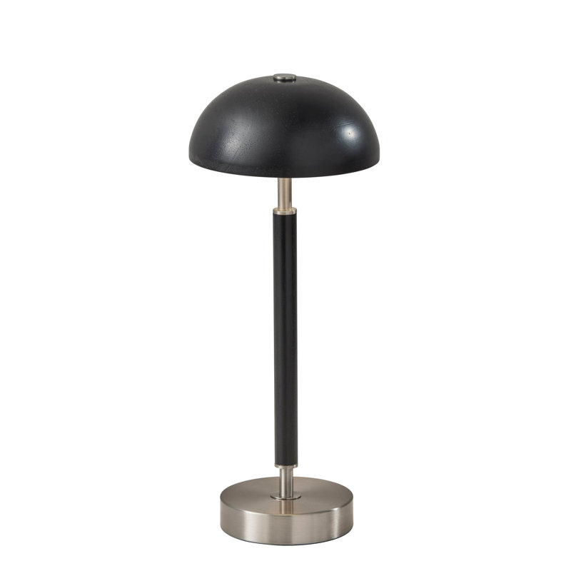 Lampe de table à DEL sans fil Edessa, Noir mat
