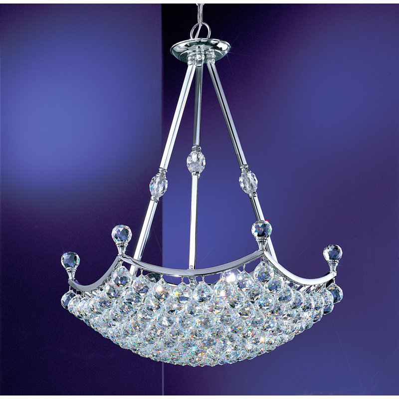 Lustree en cristal 15 lumières Solitaire, Crystalique-Plus