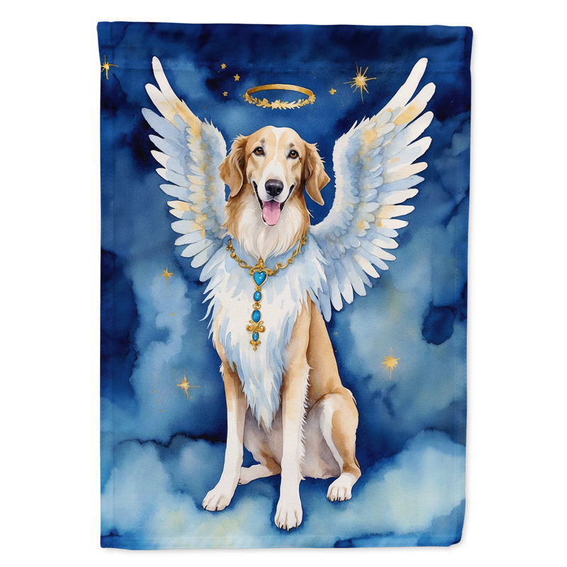 Drapeau de jardin Borzoi My Angel