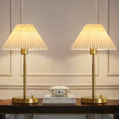 19.16'' Modern Table Lamp with Stepless Dimming and Usb Included