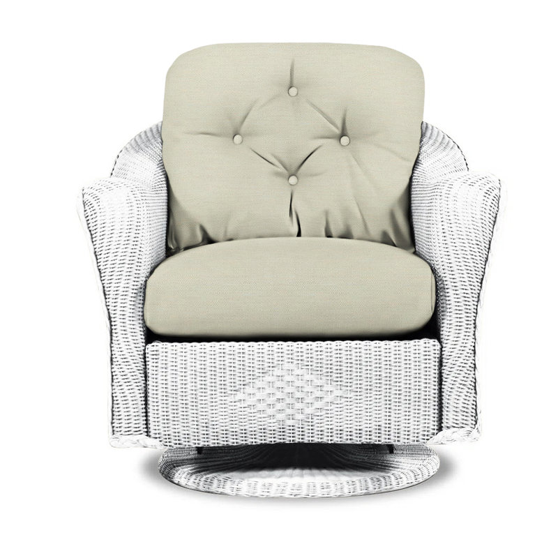 Reflections Outdoor Glider, White, Demo Oatmeal