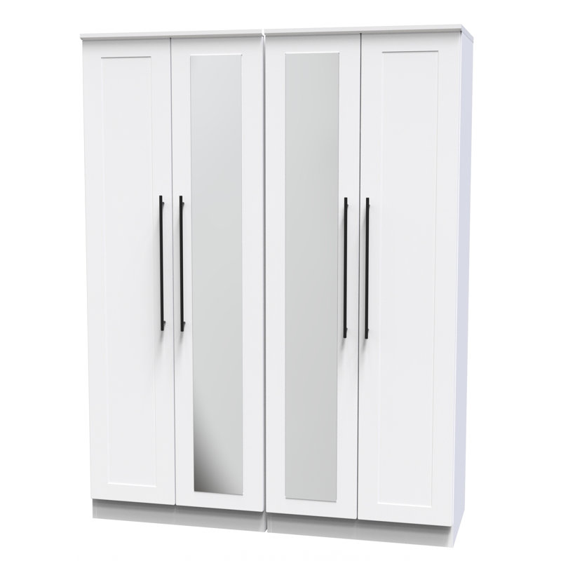Fully Assembled 2 Door Wardrobe, White Ash