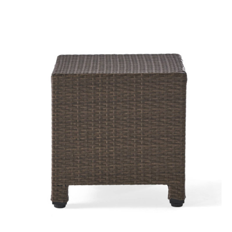 Table d'appoint d'extérieur fonctionnelle pour l'extérieur, Brun