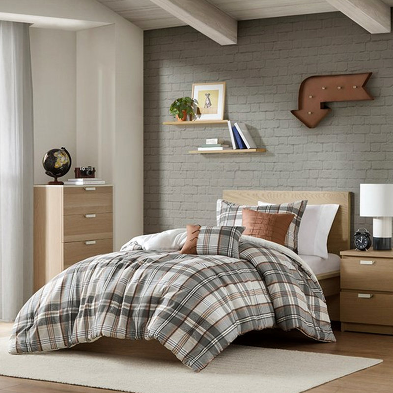 Édredon double / grand, tissu en microfibre, 2 taies décoratives, coussins décoratifs, literie élégante avec motif, taies décoratives et tissu de qualité