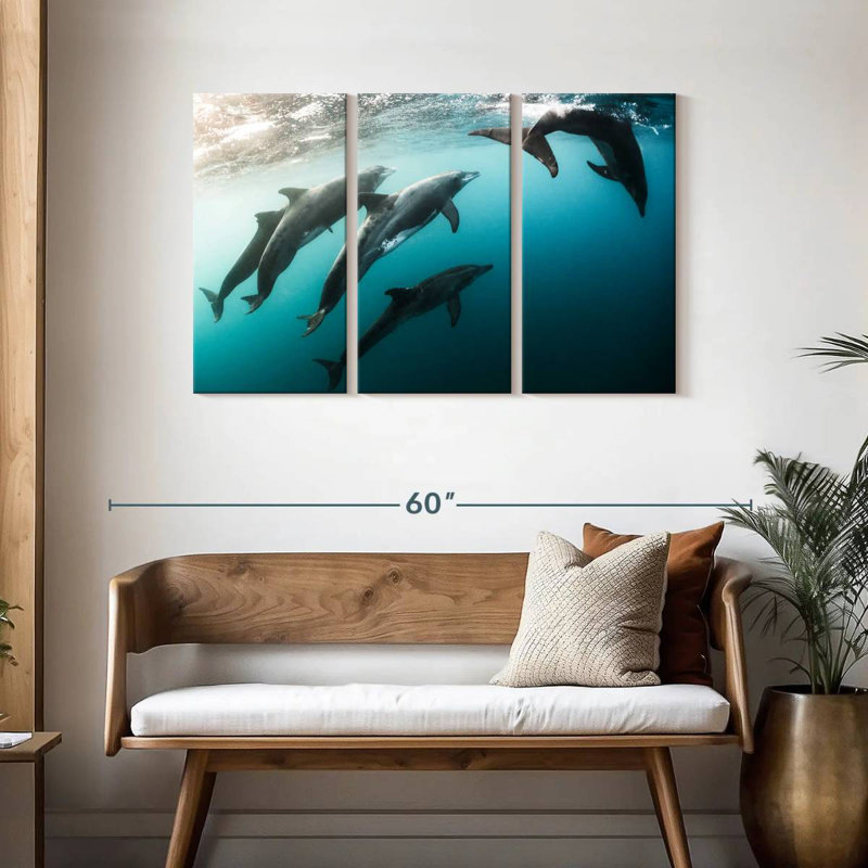 Brampt Dolphin Playmates, 28" H x 45" W
