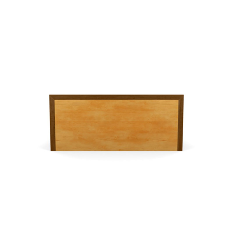 Moduluxe Upholstered Bed, Onyx, California King, Natural Walnut