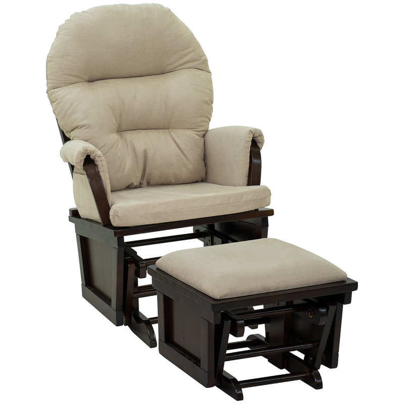 Fauteuil berçant et oscillant inclinable Nanterre, Blanc, crème